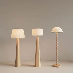 Nordic Solid Wood Floor Lamp Living Room Floor Lamp Study Room Floor Lamp Bedroom Floor Lamp Art Floor Lamp 3d model