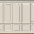 Light Colored Decorative Wall Paneling With Various Patterns For Interior Design