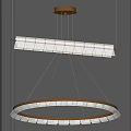Modern Chandelier Simple Chandelier Combination 3d model
