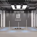 Modern Gym Interior Design With Branding And Lighting