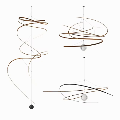 Modern chandelier 3d model