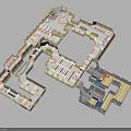 Comprehensive Indoor Interior Layout Design Floor Plan With Multi Functional Areas 3d model