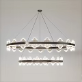 Modern Contemporary Chandeliers With Various Linear Circular Designs And Glass Bulb Accents