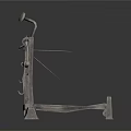 Sturdy Metal Laboratory Support Stands With Iron Bases And Adjustable Clamps