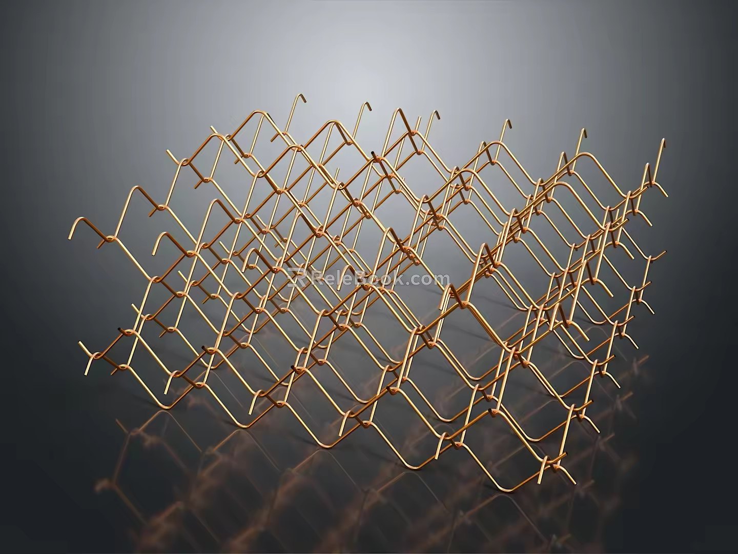 Steel Wire Mesh Steel Mesh Anti-penetration Mesh Protection Mesh Wire Fence Wire Fence Anti-turnover Mesh Wire Mesh 3d model