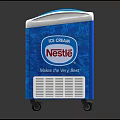 Nestle Ice Cream Freezer Features Transparent Lid And Blue Design Makes Life Very Best
