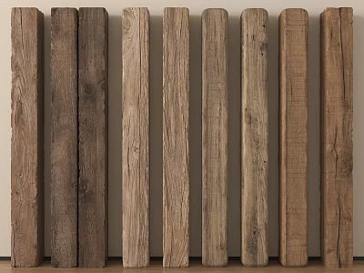 Natural Stone and Wood Planks with Diverse Textures for Decorative Use 3d model