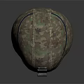 Camouflage Pattern Military Helmet With Adjustable Straps And Tactical Accessory Design 3d model