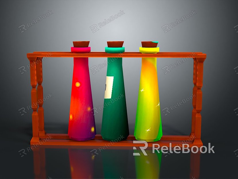 Modern Potion Medicine Magic Bottle Blood Bottle model