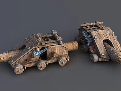Ancient siege vehicle 3d model