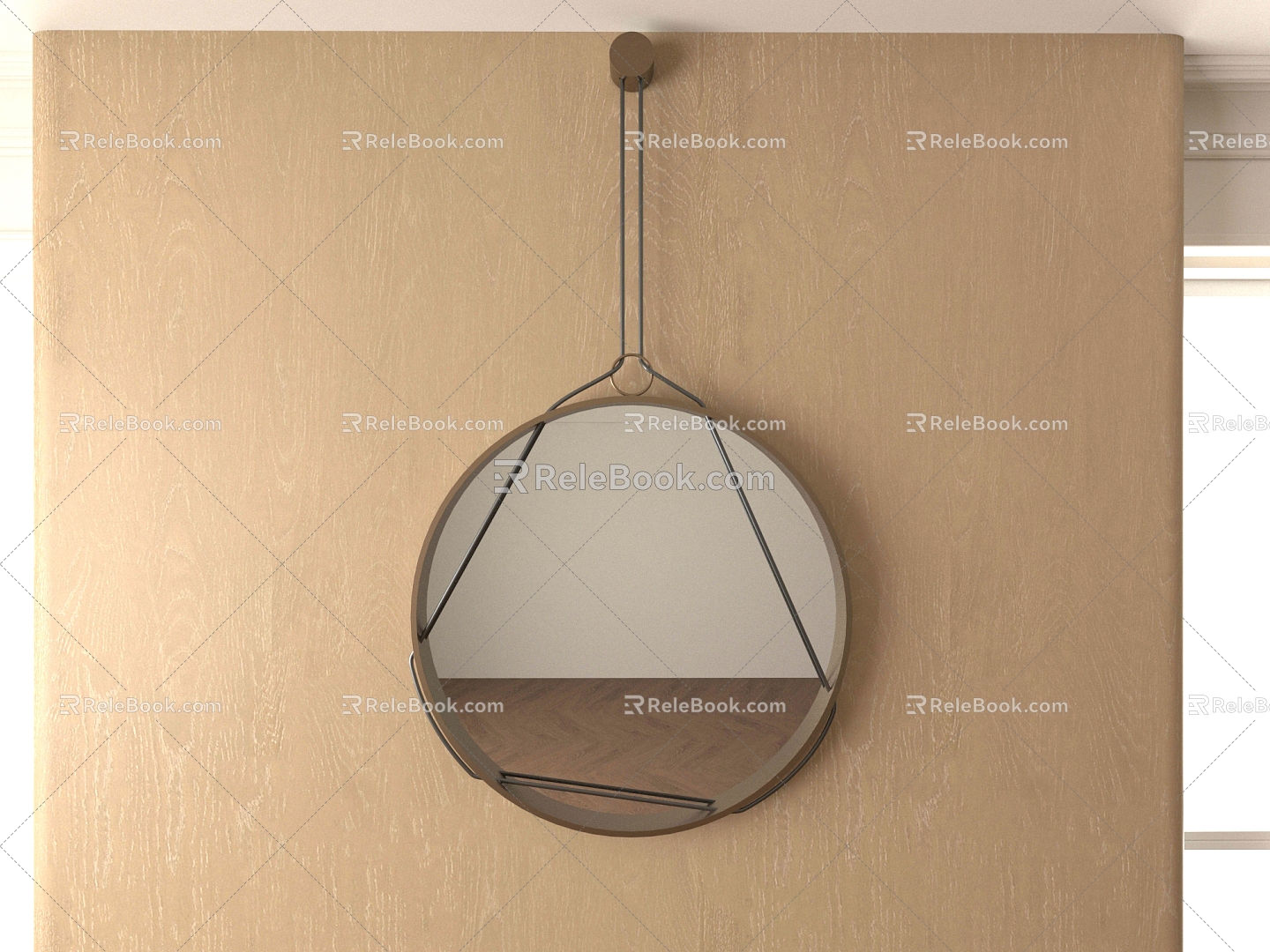 Mirror decorative mirror hanging mirror 3d model