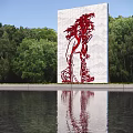 Landscape sketch of ancient figures 3d model