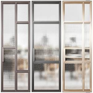 Modern glass partition 3d model