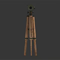 High Quality Commercial Green Telescope with Stable Wooden Tripod Stand for Professional Use