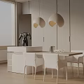 Modern table combination 3d model