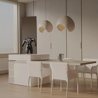 Modern table combination 3d model