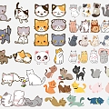 Wall Decorations Cat Stickers Window Stickers Wall Stickers Accessories Stickers Animal Hand Raise 3d model