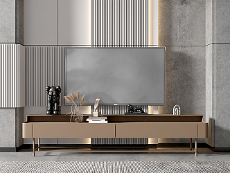 Light Luxury TV Cabinet Simple TV Cabinet 3d model