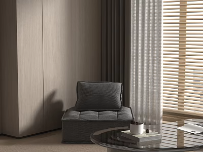 modern single chair 3d model