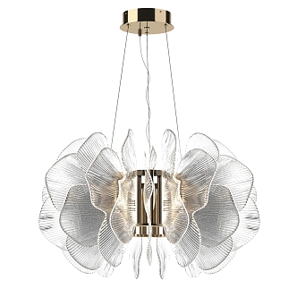 Modern Simple Light Luxury Chandelier Simple Light Luxury Chandelier Restaurant Chandelier 3d model