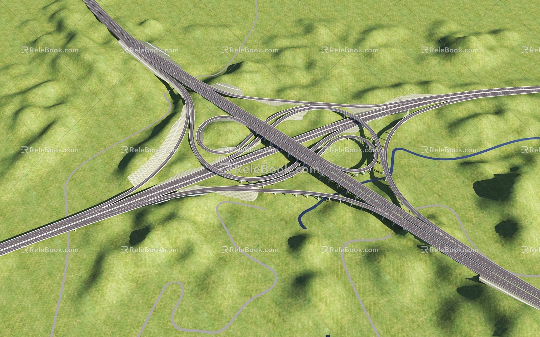 Interchange hub 3d model