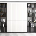 Modern bookcase 3d model
