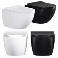 Modern White and Black Toilet Designs Featuring Wall Mounted and Freestanding Styles