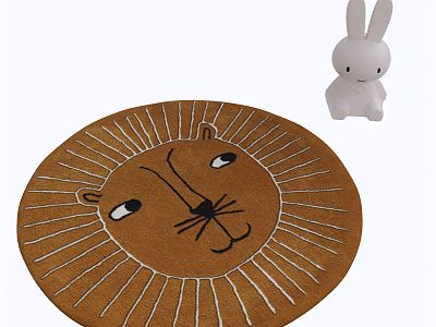 Modern Round Carpet Children's Carpet model