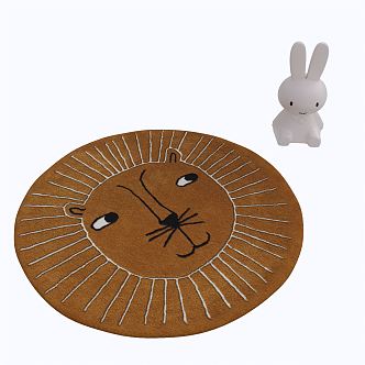 Modern Round Carpet Children's Carpet 3d model