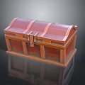Vintage Wooden Storage Chest With Leather Straps And Metal Clasp For Home Use