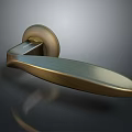 Modern Brass Door Handle Hardware Tool with Smooth Surface and Ergonomic Design for Home Doors