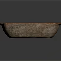 Handcrafted Oval Wooden Bowl With Natural Wood Texture For Everyday Household Use