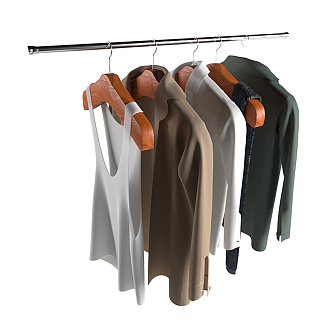 Modern clothes clothing combination 3d model