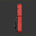 Handheld Detection Device Red Black Design With Digital Display Screen Gas Leak Monitoring Tool