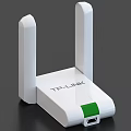 TP-LINK White Router With Dual Antennas And Ethernet Port For Home Network Connectivity