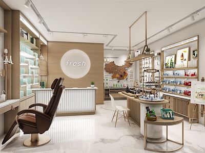 Modern Cosmetics Store 3d model