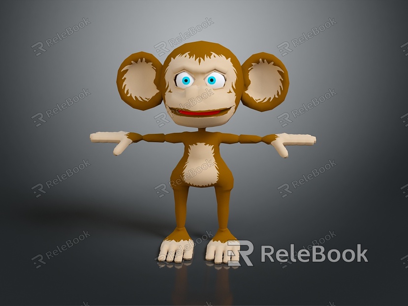 Monkey Monkey Cartoon Monkey Anime Monkey Stylized Monkey Fantasy Style Monkey Toy model