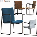 Modern Velvet Upholstered Chairs With Metal Frames In Blue Brown Beige Tones