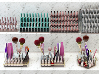 Modern Cosmetics Nail Shop Supplies 3d model