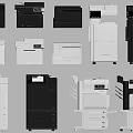 Modern Printers 3d model