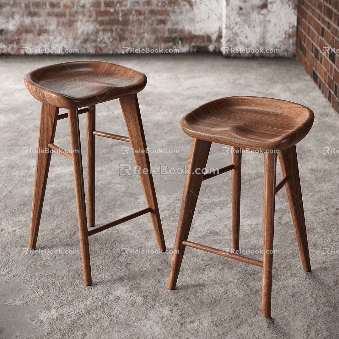 Modern Other w001876199 Weyand United Country Bar Stool Wooden Chair 3d model