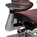 Ergonomic Office Chair with Mesh Back Adjustable Armrests Comfortable Seat Metal Base Swivel Design