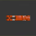 Red Semi Truck With Open Cab Top Black Details White Wheels And Exhaust Pipes