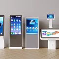Intelligent display touch ATM interactive all-in-one machine automatic ticket machine service machine 3d model