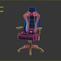 Ergonomic Black Gray Gaming Chair With High Back And Adjustable Armrests