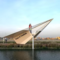 Modern Observation Decks Observation Decks Observation Decks Paper Plane Modeling Observation Decks Online Celebrity Pin 3d model