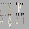 Wall Mounted Multi Functional Hooks For Bags Coats Scarves And Umbrellas