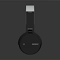 Black Over Ear Headphones With Stylish Sleek Design And Comfortable Padded Ear Cups
