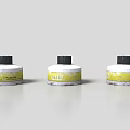 Industrial Equipment Cylindrical Container With White Body Black Knob And Yellow Label