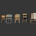 Furniture Collection of Various Style Chairs in Different Colors and Designs